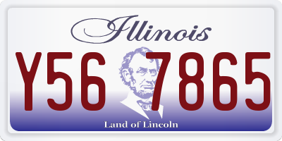 IL license plate Y567865