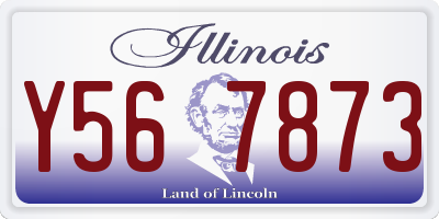 IL license plate Y567873