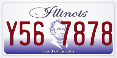 IL license plate Y567878