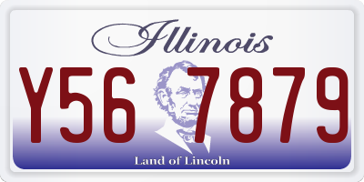 IL license plate Y567879
