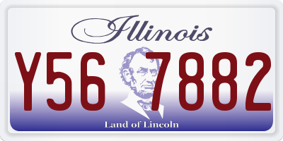 IL license plate Y567882