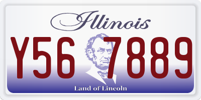 IL license plate Y567889