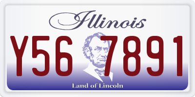 IL license plate Y567891