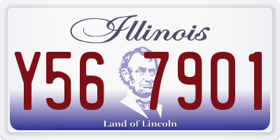 IL license plate Y567901