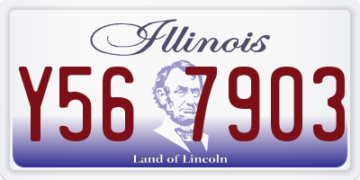 IL license plate Y567903