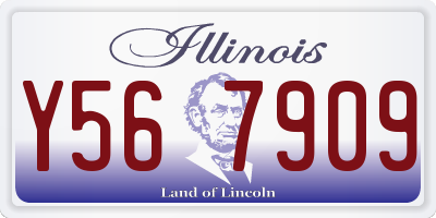 IL license plate Y567909