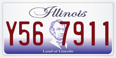IL license plate Y567911