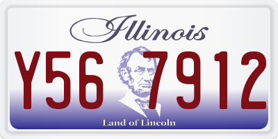 IL license plate Y567912