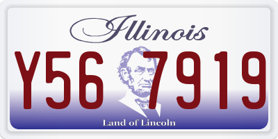 IL license plate Y567919