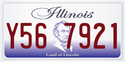 IL license plate Y567921