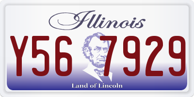 IL license plate Y567929