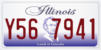 IL license plate Y567941