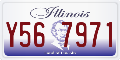 IL license plate Y567971