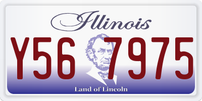 IL license plate Y567975