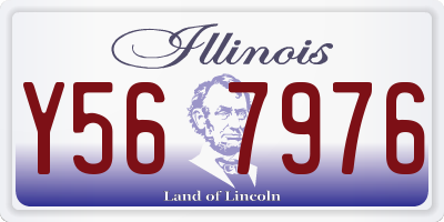 IL license plate Y567976