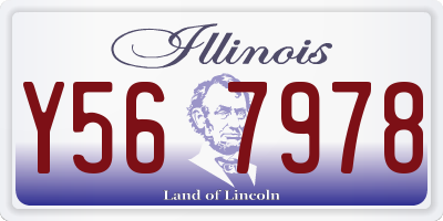 IL license plate Y567978