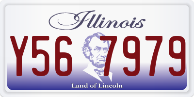 IL license plate Y567979