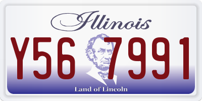 IL license plate Y567991