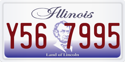IL license plate Y567995