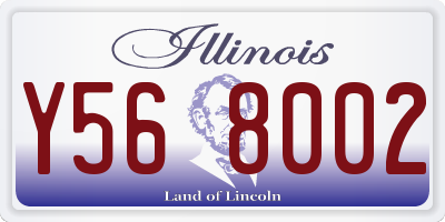 IL license plate Y568002