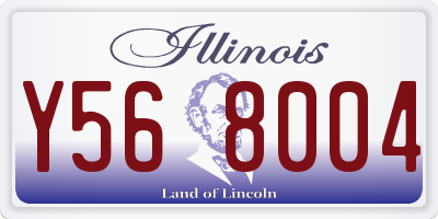 IL license plate Y568004