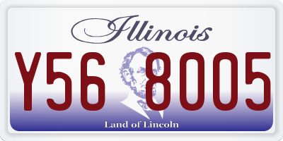 IL license plate Y568005