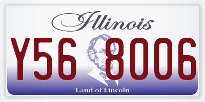 IL license plate Y568006