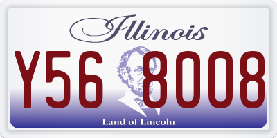 IL license plate Y568008