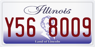 IL license plate Y568009