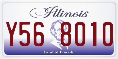 IL license plate Y568010