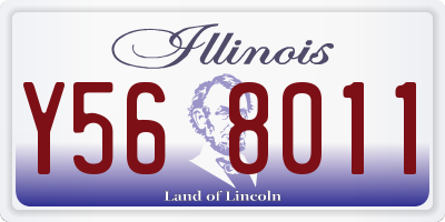 IL license plate Y568011