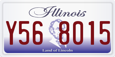 IL license plate Y568015