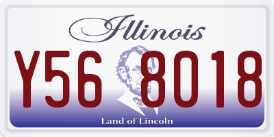 IL license plate Y568018