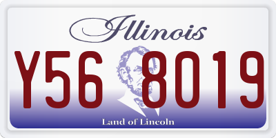 IL license plate Y568019