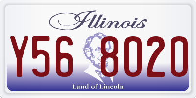 IL license plate Y568020