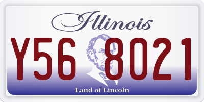 IL license plate Y568021