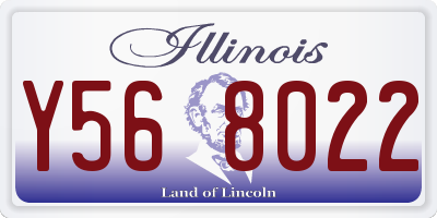IL license plate Y568022