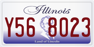 IL license plate Y568023