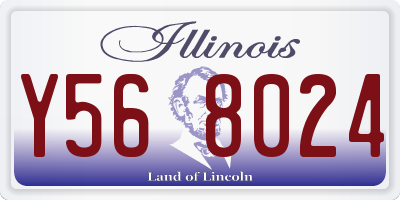 IL license plate Y568024