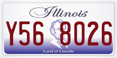 IL license plate Y568026