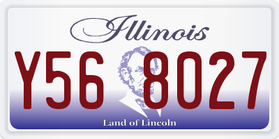 IL license plate Y568027