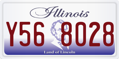 IL license plate Y568028