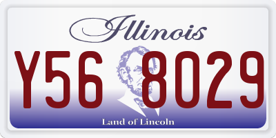 IL license plate Y568029