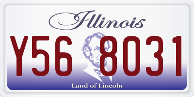 IL license plate Y568031