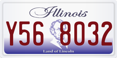 IL license plate Y568032