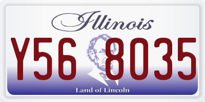 IL license plate Y568035