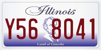 IL license plate Y568041