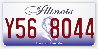IL license plate Y568044
