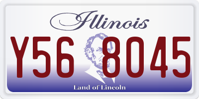 IL license plate Y568045