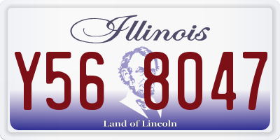 IL license plate Y568047